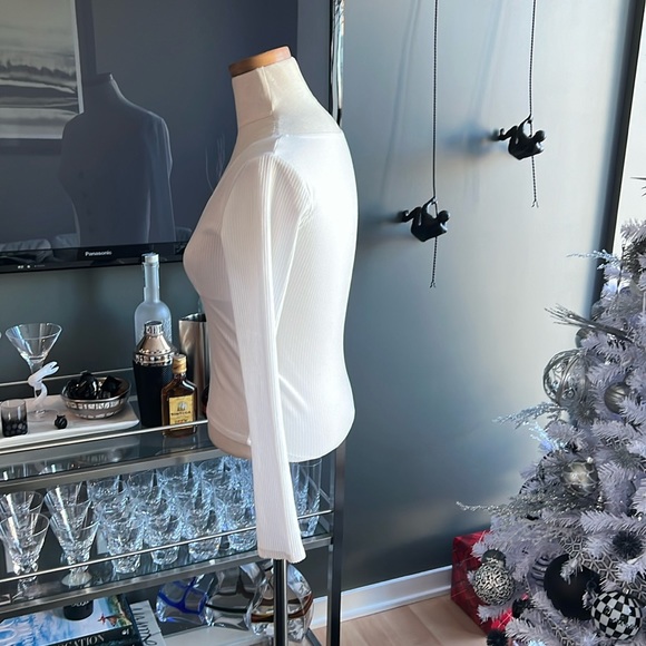 REFORMATION Virgil Ribbed Top in White Size Small - Picture 4 of 6